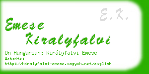emese kiralyfalvi business card