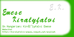 emese kiralyfalvi business card